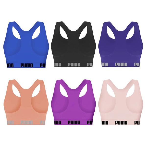 Imagem de Kit 6 Tops Puma Nadador Sem Costura Feminino