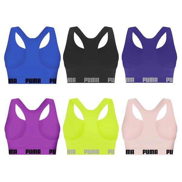 Imagem de Kit 6 Tops Puma Nadador Sem Costura Feminino