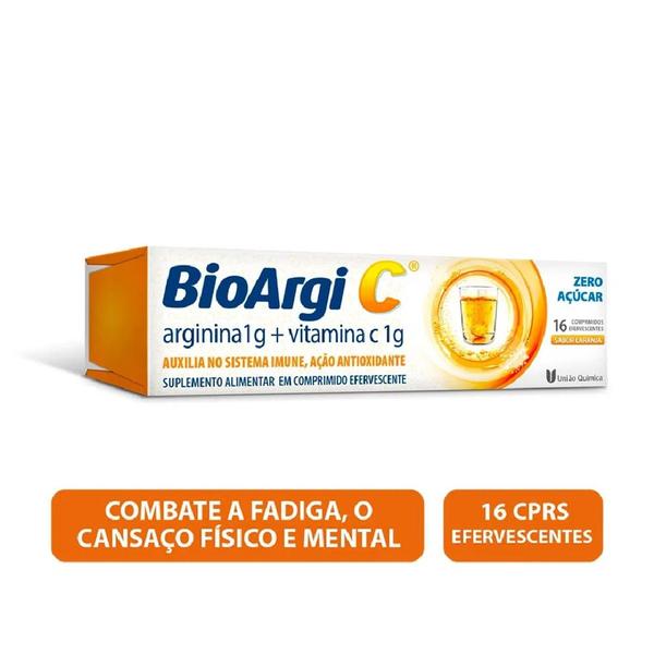 Imagem de Kit 6 Tubos Bioargi-c Com Aspartato De Arginina 16 Comprimidos efervescentes - União Quimica