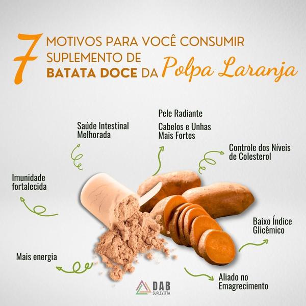 Imagem de Kit 6 Un Farinha Batata Doce Polpa Laranja e Roxa Pó 2.7kg