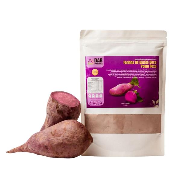 Imagem de Kit 6 Un Farinha Batata Doce Polpa Roxa Pó 2.7kg