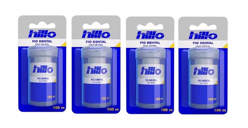 Imagem de Kit 6 Un Fio Dental Tradicional 100M Higiene Oral - Hillo