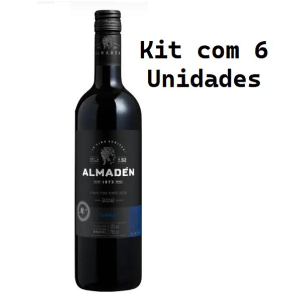 Kit 6 Un Vinho Miolo Almadén Tannat 750 ml Imagem de Kit 6 Un Vinho Miolo Almadén Tannat 750 ml