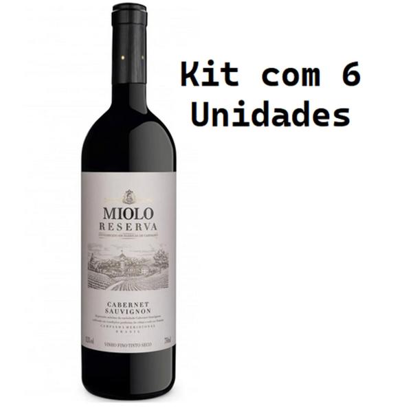 Imagem de Kit 6 Un Vinho Miolo Reserva Cabernet Sauvignon 750 ml