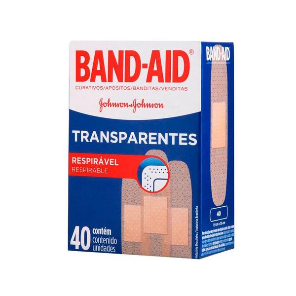 Imagem de Kit 6 Und Curativo Band-aid Transparente 40 Und
