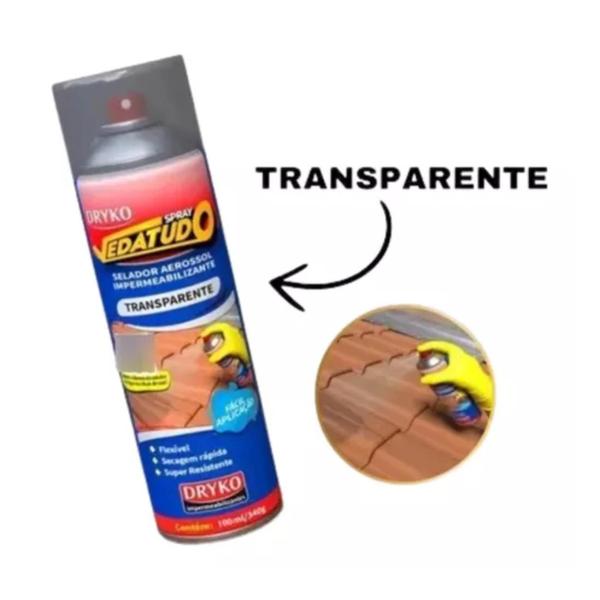 Imagem de Kit 6 Und Spray Emborrachado Transp Impermeabilizante 100ml