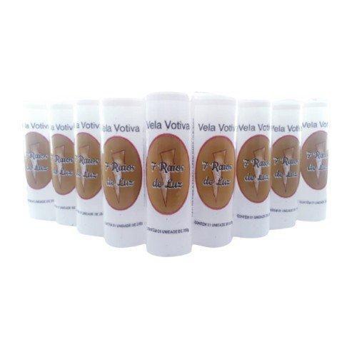 Kit 6 Und Velas Votivas 7 Dias Brancas - 210 Gr Cada - Sete Raios De Luz Imagem de Kit 6 Und Velas Votivas 7 Dias Brancas - 210 Gr Cada