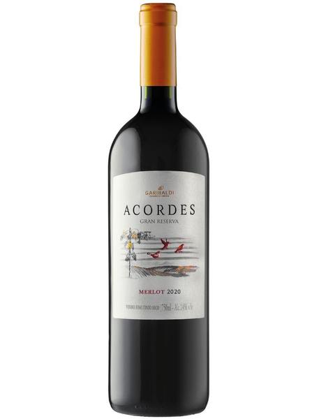 Imagem de Kit 6 und Vinho Acordes Tinto Seco Merlot 750 Ml