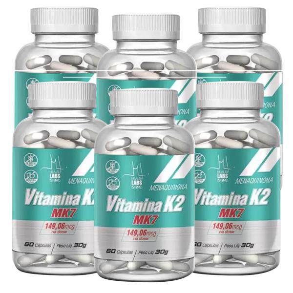 Imagem de Kit 6 Unidades Vitamina K2 (MK7 149,06mcg) - 60 Cápsulas - Health Labs