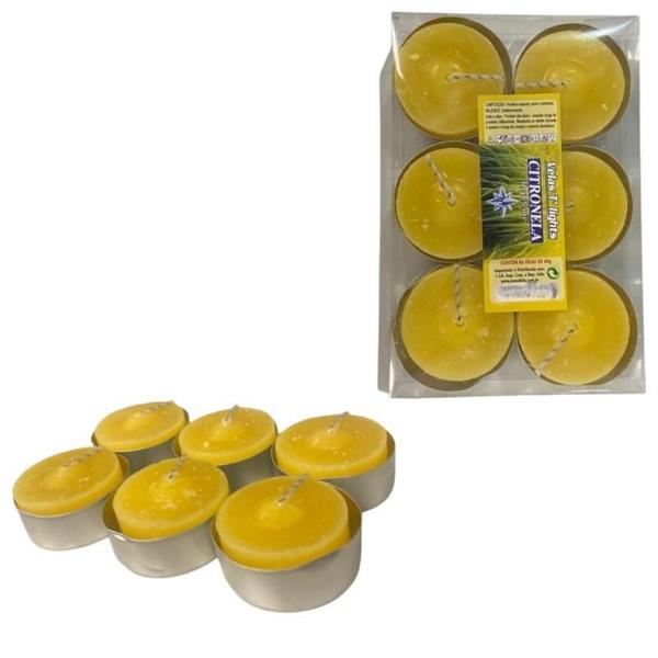 Imagem de Kit 6 Velas Citronela Rechaud Difusor Flutuante Foundue