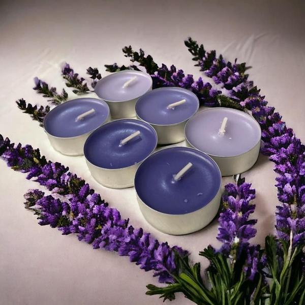 Imagem de Kit 6 Velas Lavanda Rechaud Difusor Flutuante Foundue