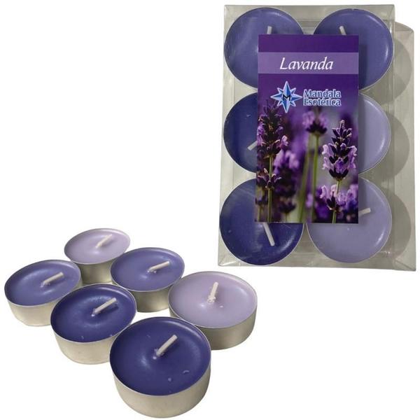 Imagem de Kit 6 Velas Lavanda Rechaud Difusor Flutuante Foundue