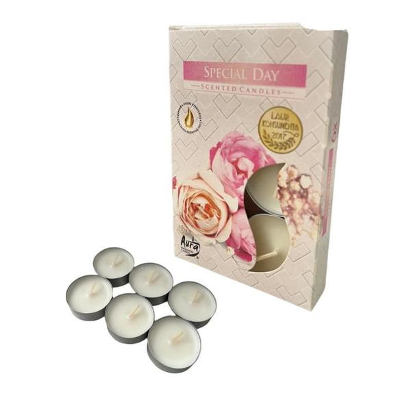 Imagem de Kit 6 Velas Rechaud Difusor Flutuante Fondue 6 Hrs - Aromas