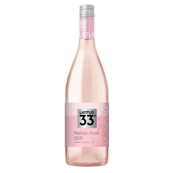 Imagem de KIT 6 Vinho Argentino Latitud 33 Malbec Rosé, 750ml