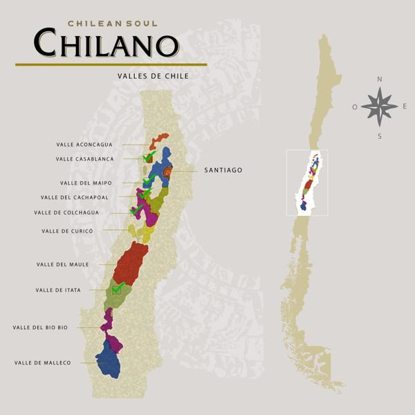 Imagem de KIT 6 Vinho Chileno Chilano Cabernet Sauvignon, 750ml