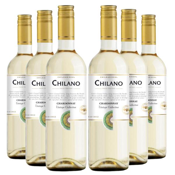 Imagem de KIT 6 Vinho Chileno Chilano Chardonnay, 750ml