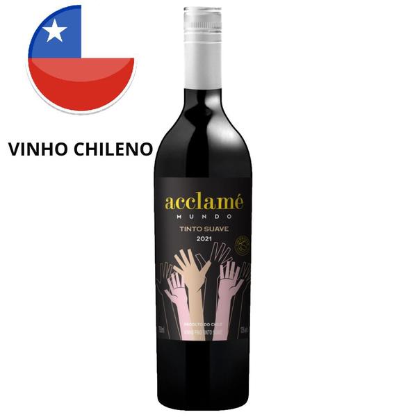 Imagem de Kit 6 vinho chileno tinto suave acclamé courmayeur 750 ml