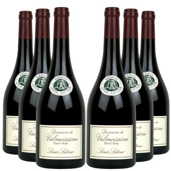 Imagem de Kit 6 Vinho Louis Latour Pinot Noir Domaine Valmoissine750ml