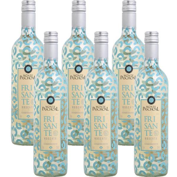 Imagem de Kit 6 vinho monte paschoal frisante moscato branco suave 750ml