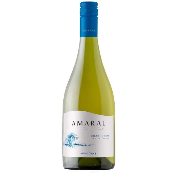 Imagem de Kit 6 Vinho Montgras Amaral Chardonnay 2017 Chile 750Ml