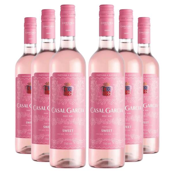 Imagem de KIT 6 Vinho Português Casal Garcia SWEET Rosé, 6x750ml