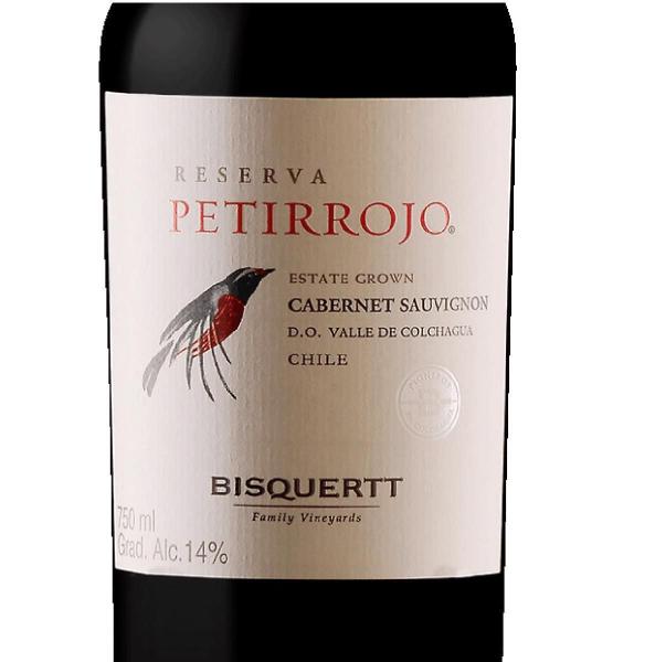 Imagem de Kit 6 Vinho Tinto Chileno Petirrojo Carmenere Bisquertt