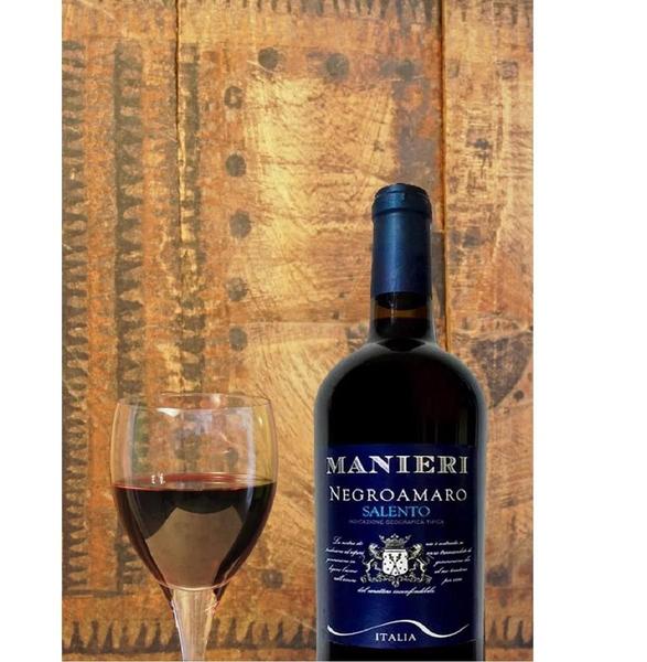 Imagem de Kit 6 Vinho Tinto Italiano Manieri Negroamaro Salento Igt