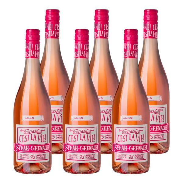 Imagem de Kit 6 Vinhos Albert Bichot C'est La Vie Rosé França 750ml