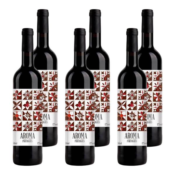 Imagem de Kit 6 Vinhos Aroma Português Tinto Portugal 750ml