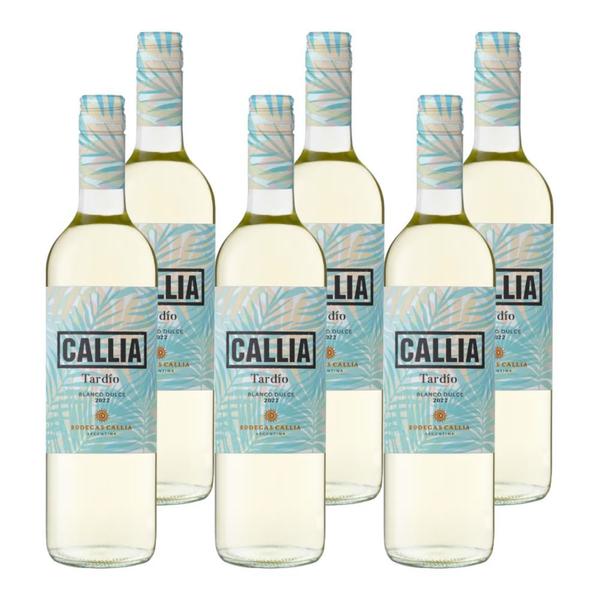 Imagem de Kit 6 Vinhos Callia Tardio Blanco Dulce Branco Argentina 750ml