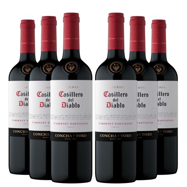 Imagem de KIT 6 Vinhos Casillero del Diablo Cabernet Sauvignon, 750ml