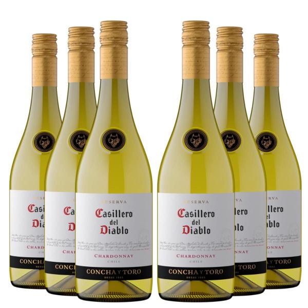 Imagem de KIT 6 Vinhos Casillero del Diablo Reserva Chardonnay, 750ml