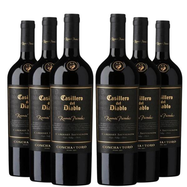 Imagem de KIT 6 Vinhos Casillero Reserva Privada Cabernet Sauvignon