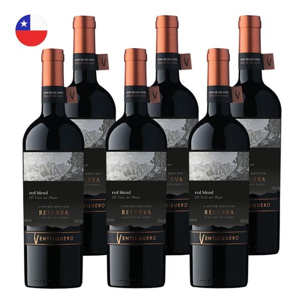 Imagem de Kit 6 Vinhos Ventisquero Reserva Red Blend Tinto Chile 750ml