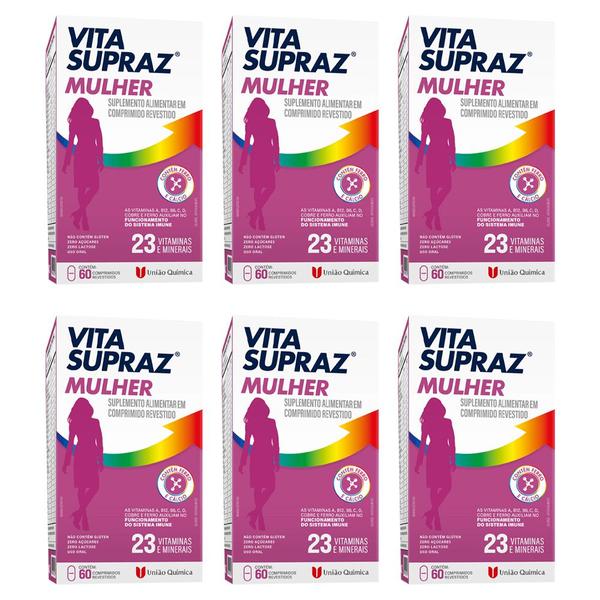 Imagem de KIt 6 Vita SuprAZ Mulher 60 Cápsulas - União Química