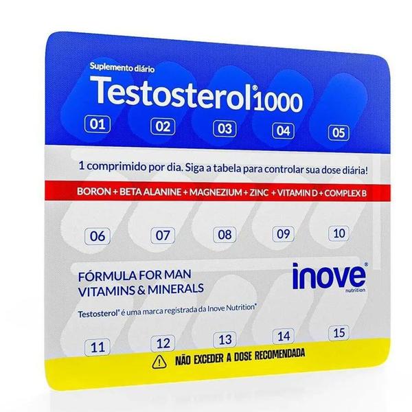 Imagem de Kit 6 Vitamina Testosterol 1000 Homem 30 Comprimidos - Inove