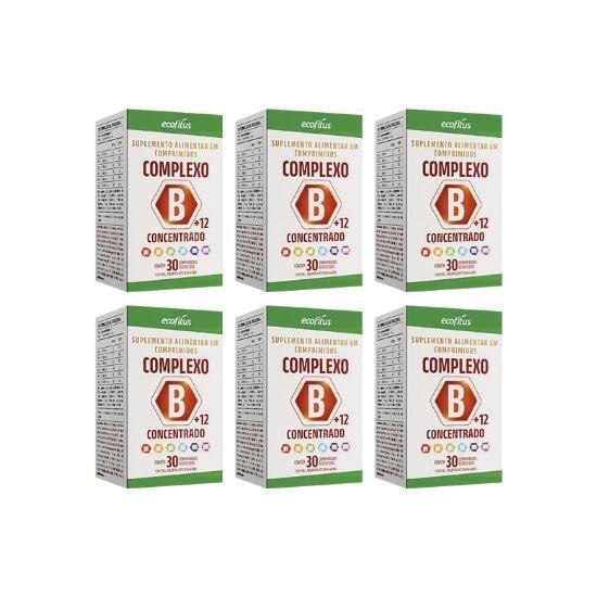 Imagem de Kit 6 Vitaminas Complexo B Concentrado 30 Comp - Ecofitus