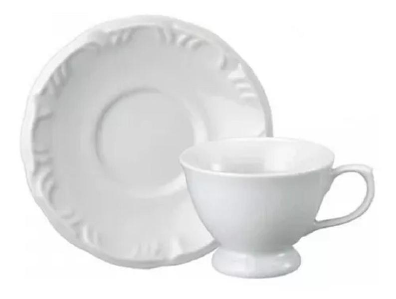 Imagem de Kit 6 Xícaras Chá Com Pires 200ml Pomerode Porcelana Schmidt 1a.