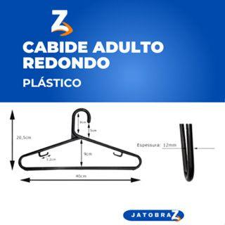 Imagem de Kit 60 a 10 Cabides Redondos Preto Adulto + Kit De Roupas Envio Imediato