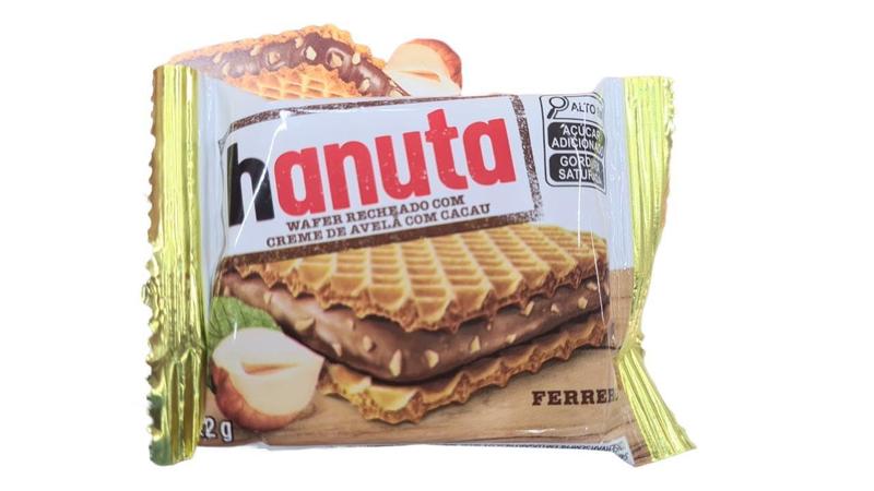 Imagem de Kit 60 Bisc. Hanuta Wafer Recheado Avelã Ferrero ( 5cx C/12)