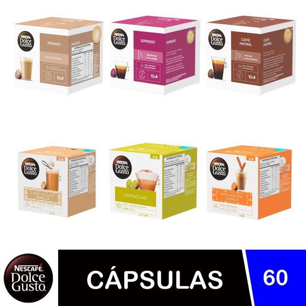 Imagem de Kit 60 cápsulas cafés dolce gusto - 60 cápsulas (6 caixas)