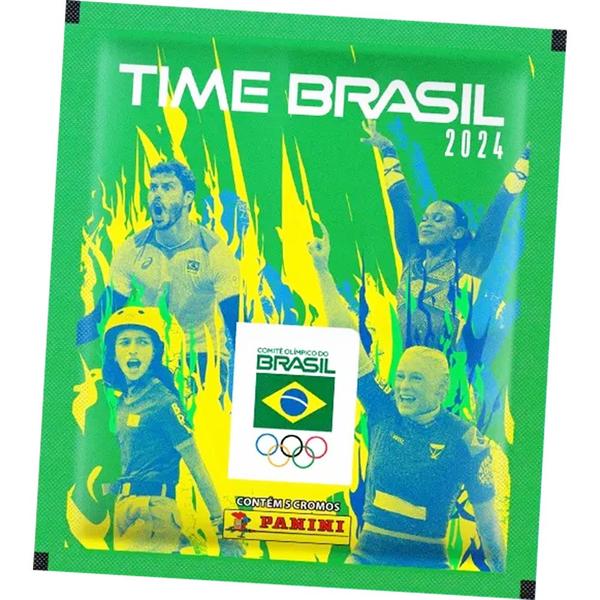 Imagem de Kit 60 Figurinhas Time Olimpico Brasil 2024 COB Atletas (12 envelopes)