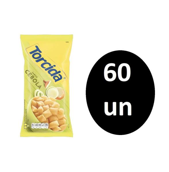 Imagem de Kit 60 Pacotes Salgadinho Torcida Sabor Cebola de 70g Lucky