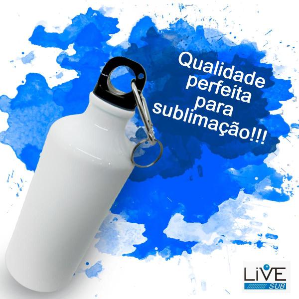 Imagem de Kit 60 Squeezes Branca Para Sublimação Live 500ml