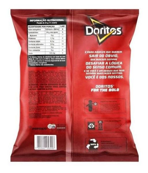 Kit 60 Unidade Salgadinho Doritos 22gr Cada - Pepsico Imagem de Kit 60 Unidade Salgadinho Doritos 22gr Cada