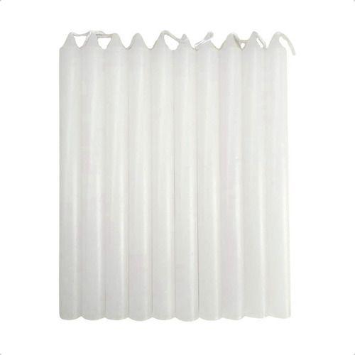 Imagem de Kit 65 Velas Votiva Palito Branco 18cm Parafina Pura