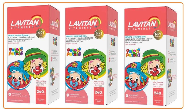 Imagem de Kit 6cx Lavitan Patati Patata 240ml Sabor Laranja - Cimed