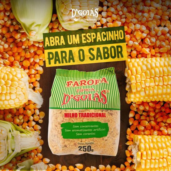 Imagem de Kit 6Pct Farofa De Milho Tipica Tradicional D'Goiais 250G