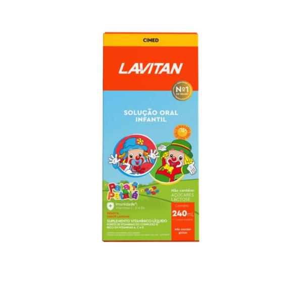 Imagem de Kit 6un Lavitan Kids Solução Oral Laranja 240ml - Cimed