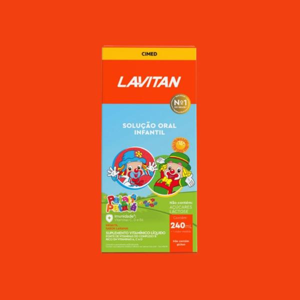 Imagem de Kit 6un Lavitan Kids Solução Oral Laranja 240ml - Cimed